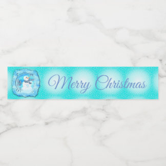 Rótulo Para Garrafa D'água Alguém Te Ama Neve Emocional