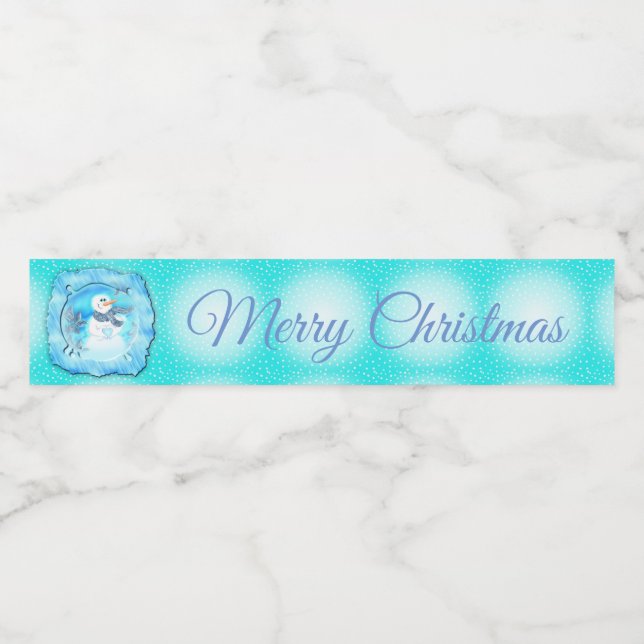 Rótulo Para Garrafa D'água Alguém Te Ama Neve Emocional (Rótulo Único)