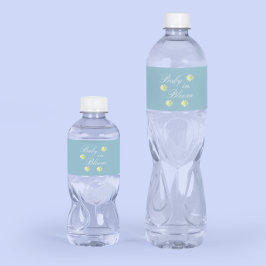 Rótulo Para Garrafa D'água Bebê Em Chá de fraldas De Sangue