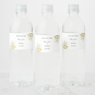 Rótulo Para Garrafa D'água Casamento de Casais Chás de panela Greenery Chrysa