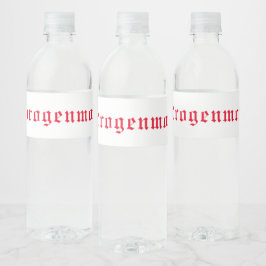 Rótulo Para Garrafa D'água Etikette Wasserflasche Dihydrogenmonoxid