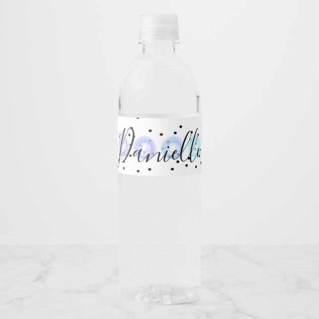 Rótulo Para Garrafa D'água Funfetti (Frente)