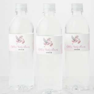 Rótulo Para Garrafa D'água Garrafa de água do Chá de fraldas de Nuvem Rosa