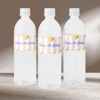 Rótulo Para Garrafa D'água Italian La Dolce Vita Water Bottle Label