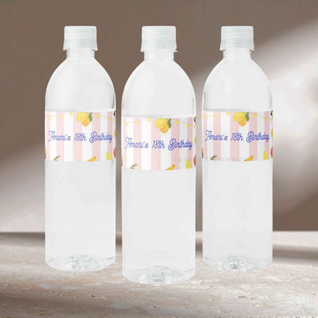 Rótulo Para Garrafa D'água Italian La Dolce Vita Water Bottle Label (water bottle label italian, la dolce vita party, italian birthday decor, bottle label birthday, past)