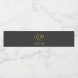 Rótulo Para Garrafa D'água Logotipo comercial da Cinza profissional