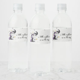 Rótulo Para Garrafa D'água Pequeno Chá de fraldas Unicorn