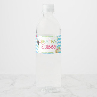 Rótulo Para Garrafa D'água Rótulo da Garrafa de Água Creative Juices