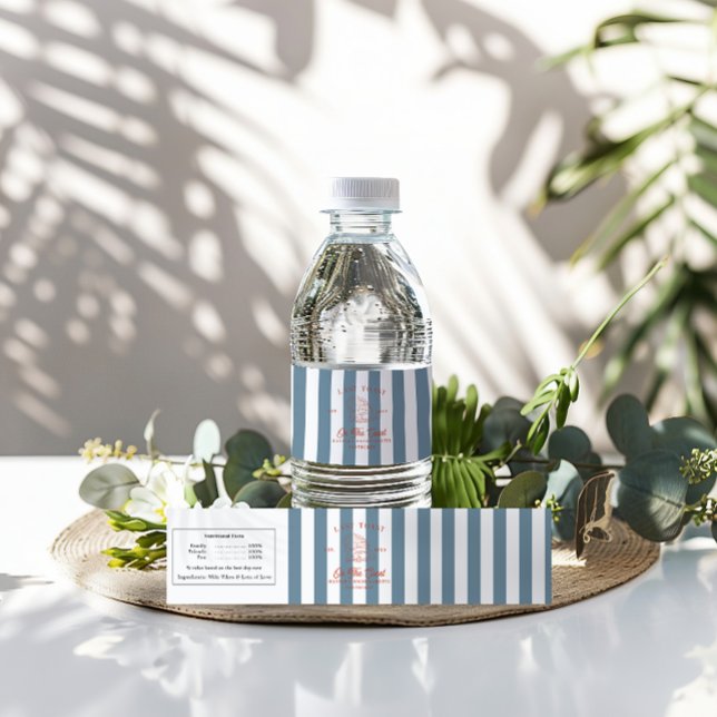 Rótulo Para Garrafa D'água Último brinde na Bachelorette Costeira (Criador carregado)