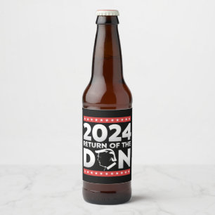 Rótulo Para Garrafa De Cerveja 2024 Retorno do Don Trump 45 47 Presidente dos EUA