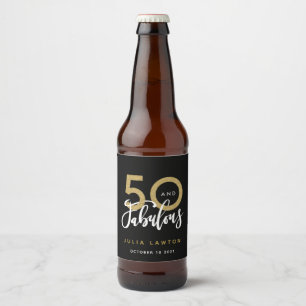 Rótulo Para Garrafa De Cerveja 50 e fabulosa na moda