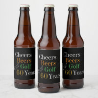 60º aniversário Golfe aplaude cervejas Dourado par
