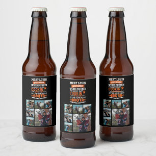 Rótulo Para Garrafa De Cerveja 6 Dia de os pais de Colagem de Fotos Engraçado CHU