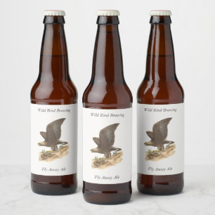 Rótulo Para Garrafa De Cerveja A Águia Ouro (Aquila chrysaetos) NY Imagem do Páss