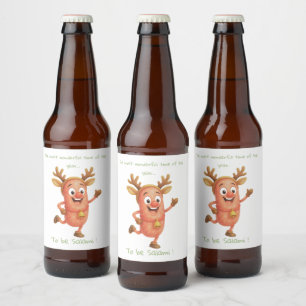 Rótulo Para Garrafa De Cerveja A época mais maravilhosa do ano... para ser Salami