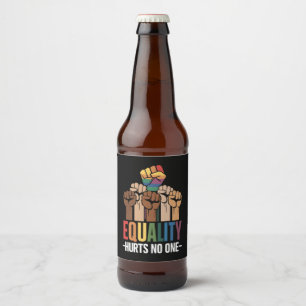 Rótulo Para Garrafa De Cerveja A Igualdade Não Magoa Ninguém Orgulho LGBTQ Direit