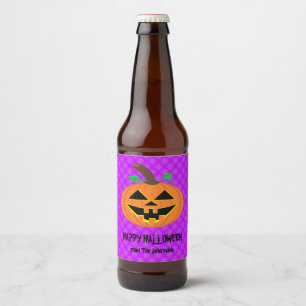 Rótulo Para Garrafa De Cerveja Abóbora de Halloween no Rótulo do Frasco de Cervej