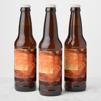 Rótulo Para Garrafa De Cerveja Abstrato de Arte da Janela