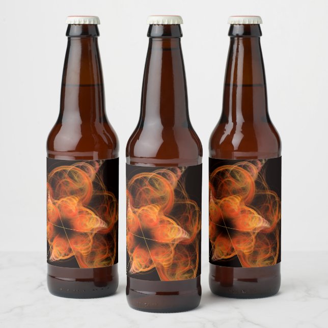 Rótulo Para Garrafa De Cerveja Abstrato de arte leve (Garrafas)