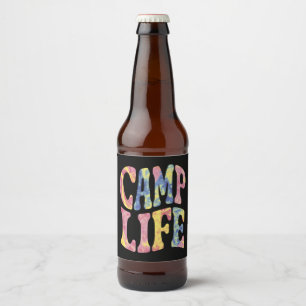 Rótulo Para Garrafa De Cerveja Acampamento Meninas de Verão Vida no Acampamento T