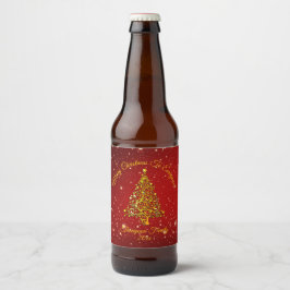 Rótulo Para Garrafa De Cerveja Adicionar Nome Correspondente Definir Árvore Doura