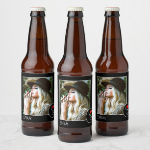Rótulo Para Garrafa De Cerveja Adoro Minha Foto Personalizada Do Sis - Personaliz