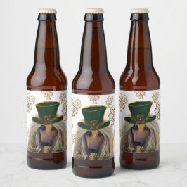RÓTULO PARA GARRAFA DE CERVEJA AFGHAN HOUND