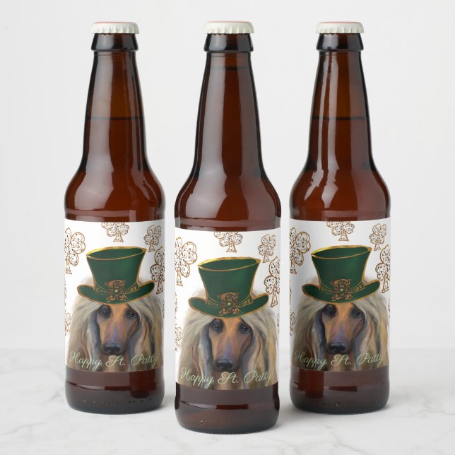 RÓTULO PARA GARRAFA DE CERVEJA AFGHAN HOUND (Garrafas)