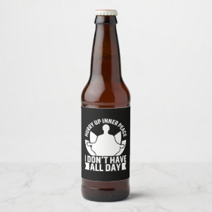 Rótulo Para Garrafa De Cerveja Amante de Yoga Não Tenho o Dia Todo