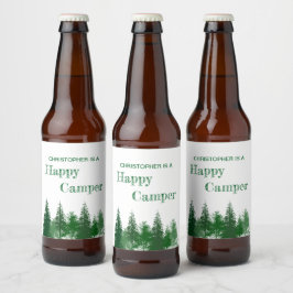Rótulo Para Garrafa De Cerveja Aniversário das Árvores da Madeira