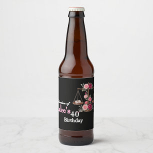Rótulo Para Garrafa De Cerveja Aniversário do Advogado