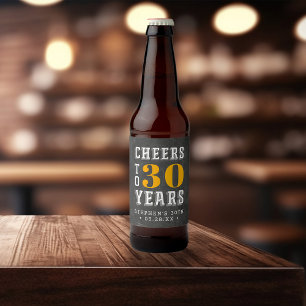 Rótulo Para Garrafa De Cerveja Aniversário feito sob encomenda do marco miliári