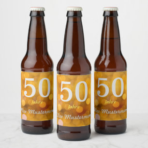 Rótulo Para Garrafa De Cerveja aniversário personalizante