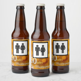 Rótulo Para Garrafa De Cerveja aniversário personalizante