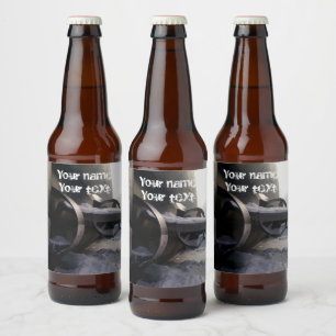 Rótulo Para Garrafa De Cerveja Antigo submarino na neve