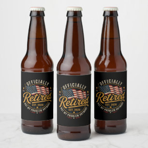 Rótulo Para Garrafa De Cerveja Aposentadoria 2026 Não É Mais Meu Problema Bandeir