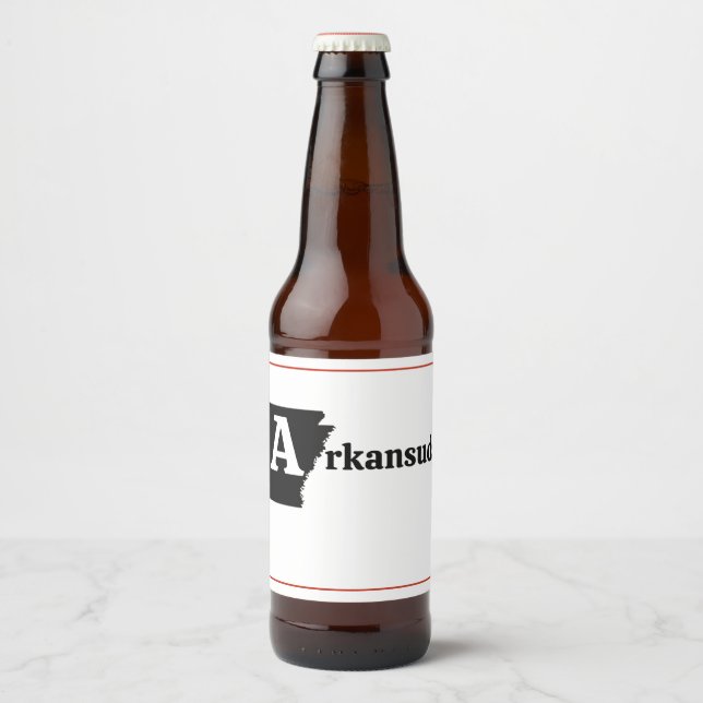 Rótulo Para Garrafa De Cerveja Arkansuds (Frente)