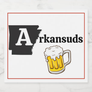 Rótulo Para Garrafa De Cerveja Arkansuds Mug