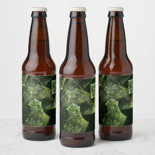 Rótulo Para Garrafa De Cerveja Arte de Abstrato de Balanceamento Rastreado