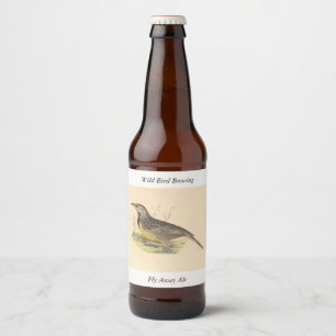 Rótulo Para Garrafa De Cerveja As NY Aves (Sturnella magna)