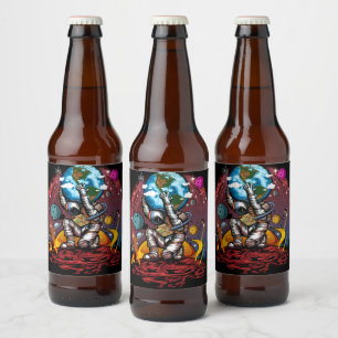 Rótulo Para Garrafa De Cerveja Atlas Space Man
