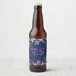 Rótulo Para Garrafa De Cerveja Azul