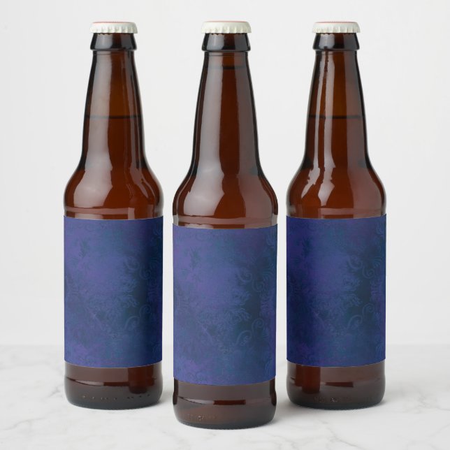 Rótulo Para Garrafa De Cerveja azul (Garrafas)