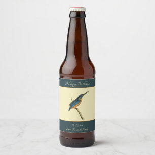 Rótulo Para Garrafa De Cerveja Azure Kingfisher