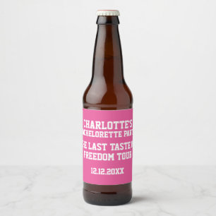 Rótulo Para Garrafa De Cerveja Bachelorette Personalizado Último Sabor da Liberd
