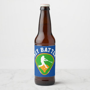 Rótulo Para Garrafa De Cerveja Baseball Seu texto