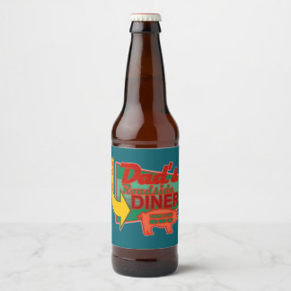 Rótulo Para Garrafa De Cerveja Bases para Copos do Lanchonete do Papai
