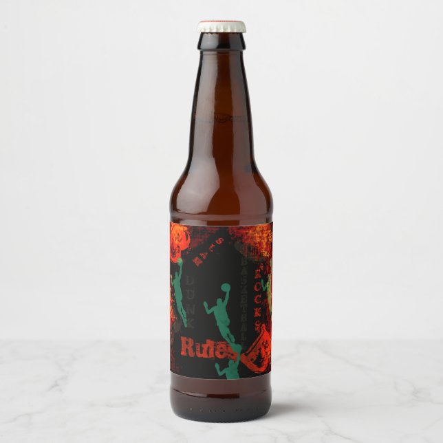 RÓTULO PARA GARRAFA DE CERVEJA BASKETBALL (Frente)