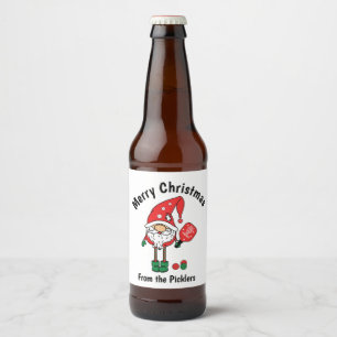 Rótulo Para Garrafa De Cerveja Batedeira de Natal