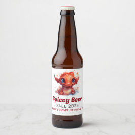 Rótulo Para Garrafa De Cerveja Bebê Red Dragon Home Breer